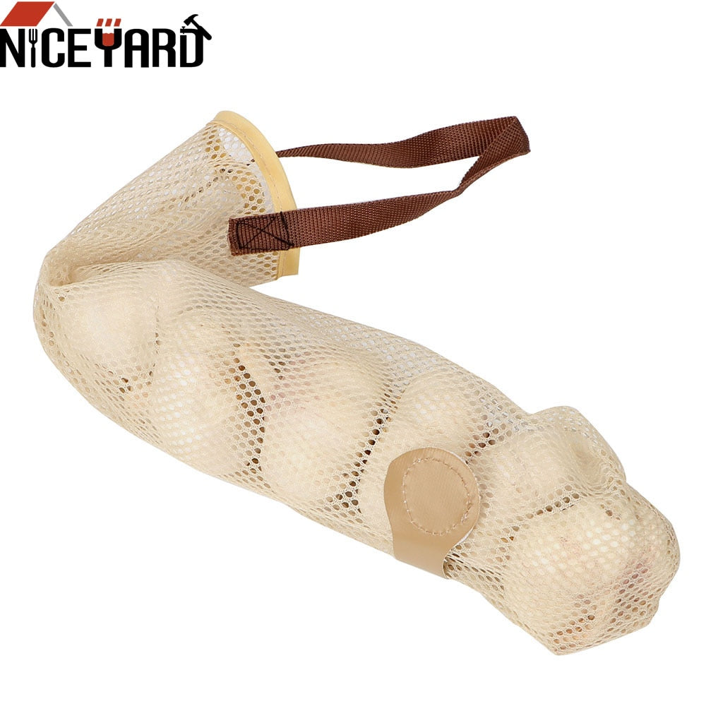 NICEYARD Fruit and vegetable Storage Bag Garlic Potatoes Pouch Reusable Polyester Portable Gadgets Kitchen Accessories