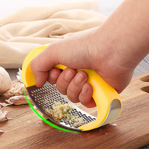 Creative Hand Garlic Press Tools Stainless Steel Ginger Garlic Chopper Crusher Metal Garlic Press Cutter Kitchen Cooking Gadgets