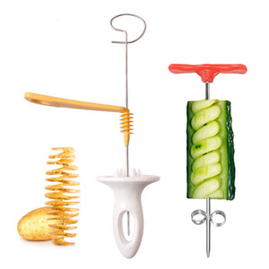 Hot Sale Potato Spiral Cutter Slicer Potato Shredder Fried Potatoes Cozinha Cooking Tools Fruit Vegetable Slicer Kitchen Gadgets