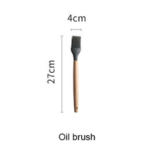 Load image into Gallery viewer, Silicone Kitchen Set Cooking Tools Utensils Set Spatula Shovel Soup Spoon with Wooden Handle Special Heat-resistant Design
