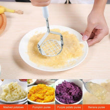 Load image into Gallery viewer, 1pcs stainless steel kitchen gadget potato masher press cooking tool mashed potatoes wavy pressure ricer Kitchen accessories
