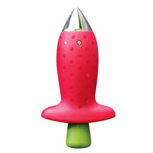 Load image into Gallery viewer, 1Pcs Strawberry Huller Metal Tomato Stalks Plastic Fruit Leaf Knife Stem Remover Gadget Strawberry Hullers Kitchen Tool Freeship
