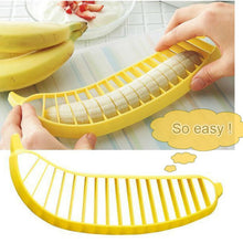 Load image into Gallery viewer, Plastic Banana Slicer Chopper Cutter Banana Make Tool Fruit Vegetable Tool Salad Maker Cooking Tools Kitchen Gadgets Hot Sale
