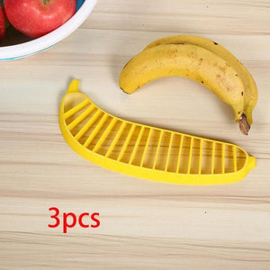 Plastic Banana Slicer Chopper Cutter Banana Make Tool Fruit Vegetable Tool Salad Maker Cooking Tools Kitchen Gadgets Hot Sale