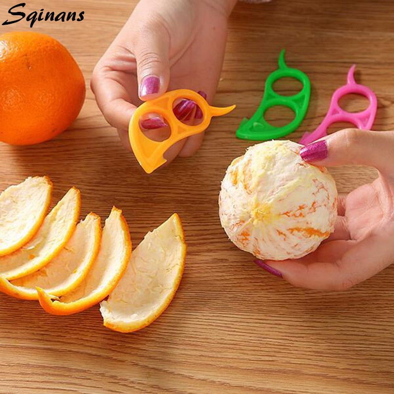 Sqinans 1PC Orange Peeler Lemon Zester Fruit Stripper Easy Opener Citrus Knife Kitchen Tools Gadgets