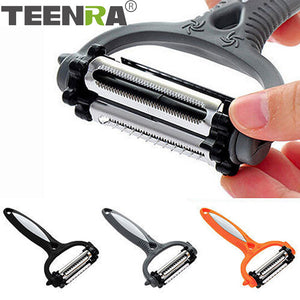 TEENRA Multifunctional 360 Degree Rotary Vegetable Peeler Cabbage Grater Potato Slicer Cutter Fruit Knife Kitchen Gadget