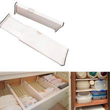 Load image into Gallery viewer, Plastic Adjustable Drawer Dividers Organizer for Kitchen Silverware Bedroom Clothes Bra Tools Expandable Storage Organizers
